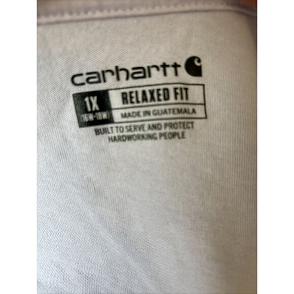 Carhartt V Neck Lilac T-Shirt Relaxed Fit Women’s 1X - Picture 5 of 5